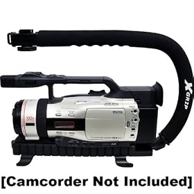 Opteka XGRIP-XL Large Professional Camera / Camcorder Action Stabilizing Handle with Accessory Shoe for Flash, Mic, or Video Light