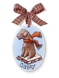 baby's first christmas ornament - dog