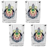 Chivas USA MLS 4pc Square Shot Glass Set - Primary Team Logo