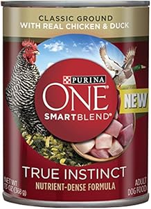 Purina ONE SmartBlend Wet Dog Food, Classic, Real Chicken & Duck, 13-Ounce Can, Pack of 12 Purina ONE SmartBlend Wet Dog Food, Classic, Real Chicken & Duck, 13-Ounce Can, Pack of 12