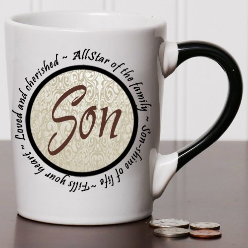 Tumbleweed 'Son' Circle Sentiment Stoneware Ceramic Mug Cup