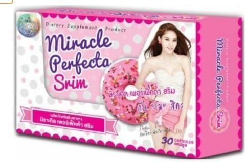 Miracle Donut Perfecta Srim Weight Loss Slender and White Instant 7 Days, From Korea 30 Caps. ( Get Free Handmade Envelopes 5 Pieces )