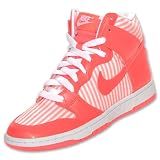 NIKE Dunk High Skinny Women's Casual Shoes, Hot Punch/White