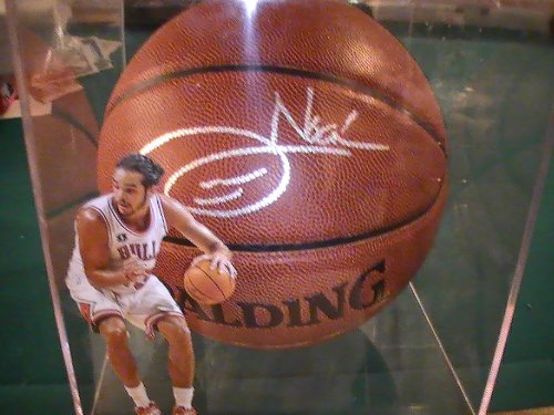 JOAKIM NOAH SIGNED AUTOGRAPHED BASKETBALL CHICAGO BULLS COA
