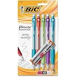 BIC Velocity Mechanical Pencil, 0.9mm, Assorted Barrel, 5/Pack **NEW LOOK**