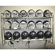 Wall Mounted Helmet Rack - Football