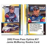 Press Pass Optima '02 Jamie McMurray Rookie Card