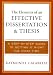 The Elements of an Effective Dissertation and Thesis: A Step-by-Step Guide to Getting it Right the First Time