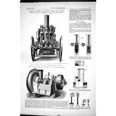 TECHNIKabwasserkan�le JOHN GWYNNE DES GLEICHGEWICHTS-DAMPF-L�SCHFAHRZEUG-SHAND DES MAURER-1870