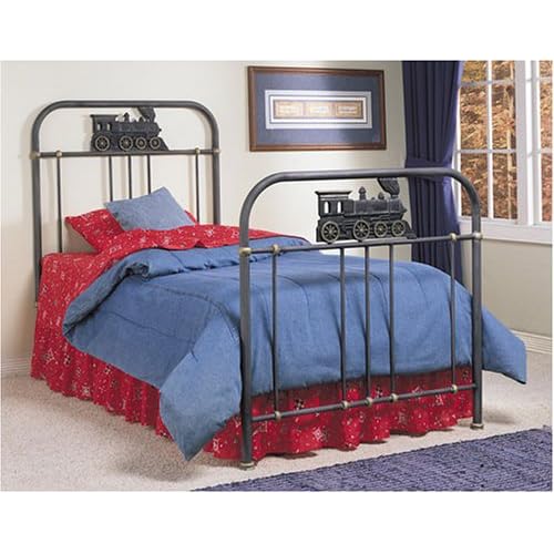 Train Antique Gold Twin Size Headboard or Footboard, bedroom, home furniture