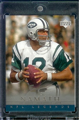 2000 Upper Deck Legends # 51 Joe Namath New York Jets Football Card - Mint Condition - Shipped In Protective ScrewDown Display Case!