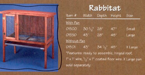 Ware Rabbitat Hutch Small rabbit hutches Ware Rabbitat Hutch Small