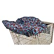 Wupzey Shopping Cart / Diner Cover - Blue Giraffe Print
