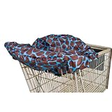 Wupzey Shopping Cart / Diner Cover - Blue Giraffe Print