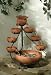 Duo Solar Cascading Fountain in Natural Terracotta