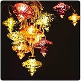 from Think Gadgets Fairy Lights - Kasbah glass decorative light string for bedrooms or as Christmas lights