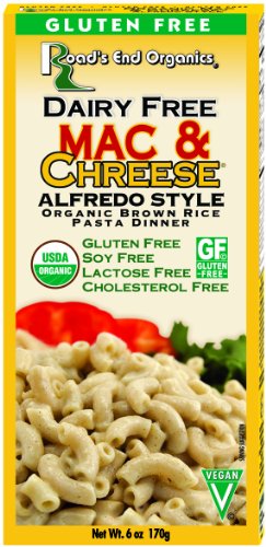 Road's End Organics Gluten Free Mac & Chreese Alfredo Style, Organic, 6-Ounce Boxes (Pack of 12)