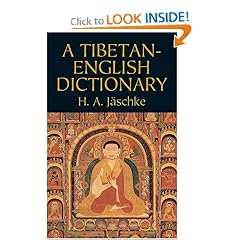 A Tibetan-English Dictionary
