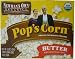 Newman's Own Organics Pop's Corn Organic Microwave Popcorn, Butter, 3-Count Boxes (Pack of 12)
