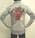 Tattoo Art We Love Rock n Roll Devil Shirt Gray Long Sleeve Button Front Tattoo Shirt, Tattoo Art Club Shirt Dress Shirt with Cigar Smoking Devil Design