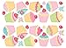 Fun4Walls SA30169 SA30169 Cupcake Wall Stickers