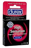 Durex High Sensation Lubricated Condoms,3 Condoms