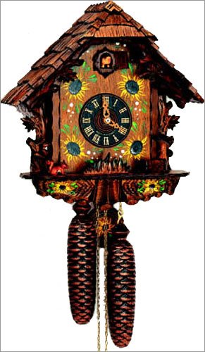 Schneider 12 Inch Black Cuckoo Clock