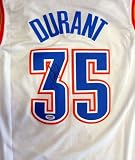 Kevin Durant Autographed/Hand Signed Oklahoma City Thunder White Swingman Jersey PSA/DNA
