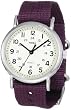 Timex Women's T2N648KW Weekender Purple Slip Through Strap Watch