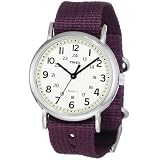 Timex Womens T2N648KW Weekender Purple Slip Through