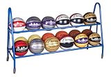 Champion Sports 18-Ball Powder Coated Ball Storage Cart