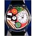 Whimsical Watches Unisex Sushi Silver Watch Watch S0310012