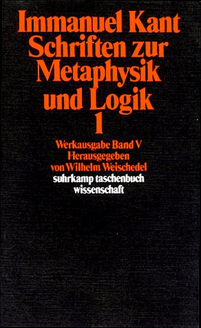 Schriften zur Metaphysik und Logik