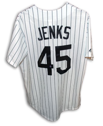 Bobby Jenks Autographed Chicago White Sox White Majestic Jersey