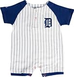 Detroit Tigers Baby Pinstripe Romper - 6/9 months