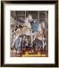 Children on a Carousel in Bruges Collections Framed Art Poster Print, 25x29