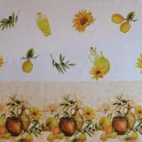 Kitchen Window Curtain Set. 4-Piece Embelished Teir and Swag: SUNFLOWER/OLIVE GARDEN