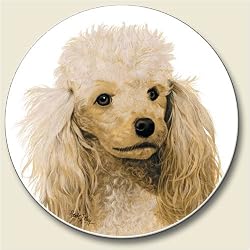 Poodle Auto Coaster, Single Coaster for Your Car