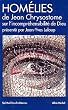 Hom�lies de Jean Chrysostome sur l'incompr�hensibilit� de Dieu