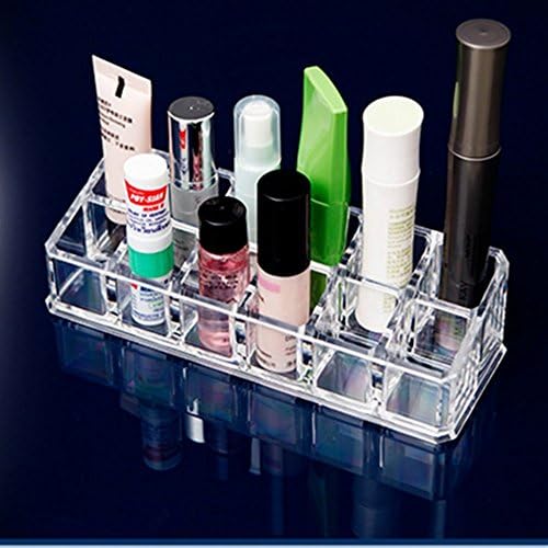 GUOGUOGO Polishes Jewelry Liner Mascara Set Display Boxes Storage Display Lip Glosses Lipstick Holder Shelf 12 Spaces