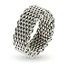 Sterling Silver Mesh Ring Size 10 (Sizes 5 6 7 8 9 10 11 12 Available)