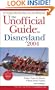 Unofficial Guide to Disneyland 2004
