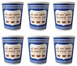SET OF 6 PC.: NYC CERAMIC COFFEE CUP: WE ARE HAPPY TO SERVE YOU *GREAT GIFT IDEA FOR FRIENDS, LOVED ONES, WEDDING, ETC