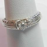 14K White Gold Diamond Engagement Ring