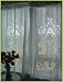 Vintage English Crochet/cutwork White Cotton curtain
