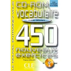 Vocabulaire : 450 exercices, d�butant (CD-Rom)