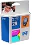 Original HP 28 Tri-Color Ink Cartridge in Retail Packaging