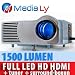 MediaLy LED G150 HDMI BEAMER PROJEKTOR 1500 LUMEN HD - WEI�