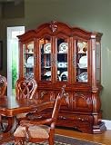 Home Elegance 849-50 Venice Collection Hutch and Buffet Cherry and Ash Finish Free Shipping
