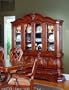 Venice Cherry Finish Hardwood China Cabinet / Buffet Hutch